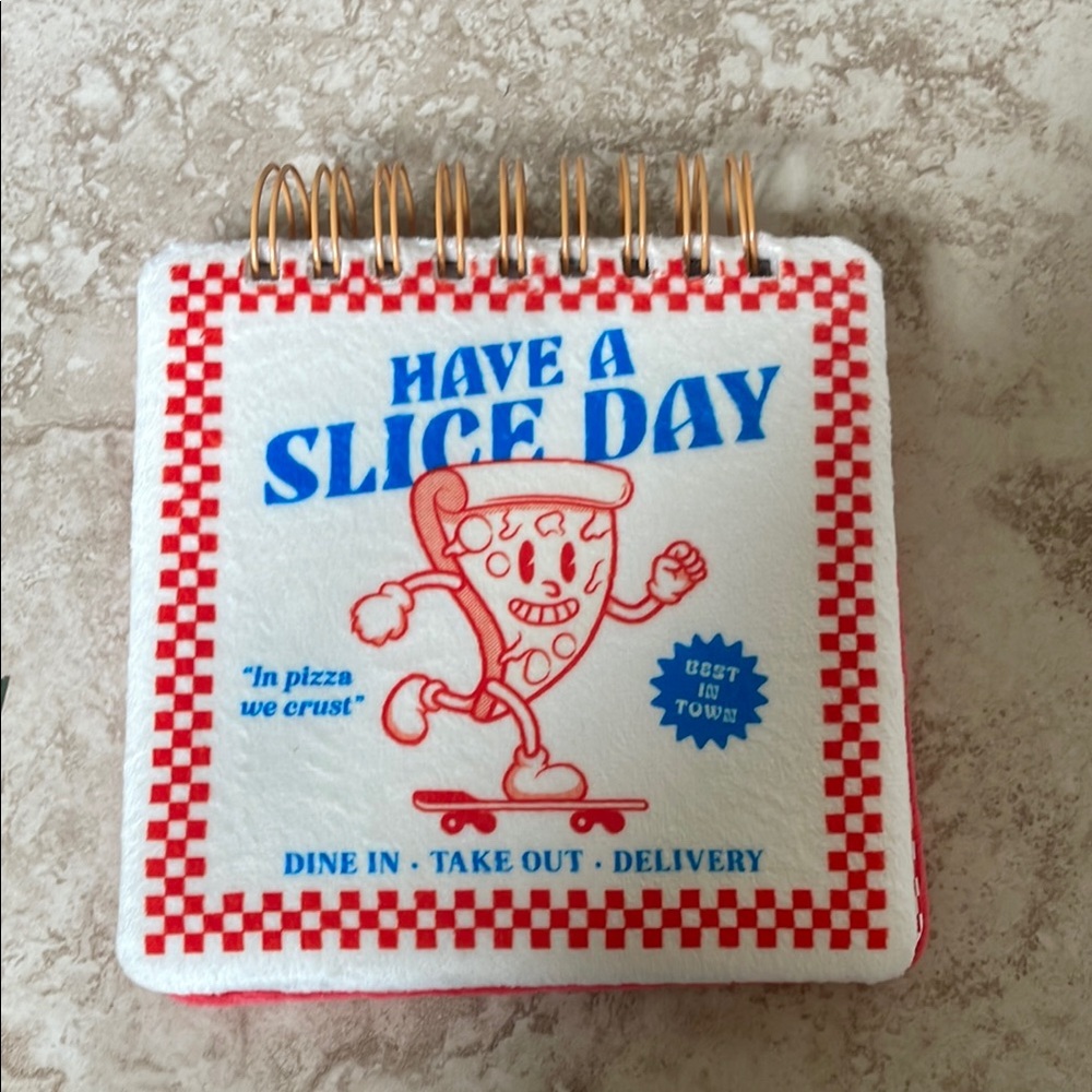 James Burke Collection pizza soft cover notepad